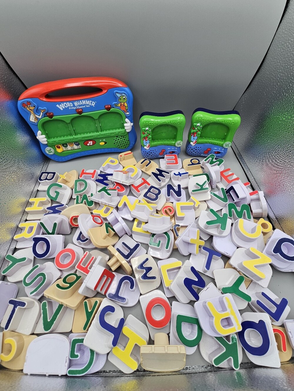 LeapFrog Word Whammer Fridge Phonics Learning Toys Lot Massive Letters Reading